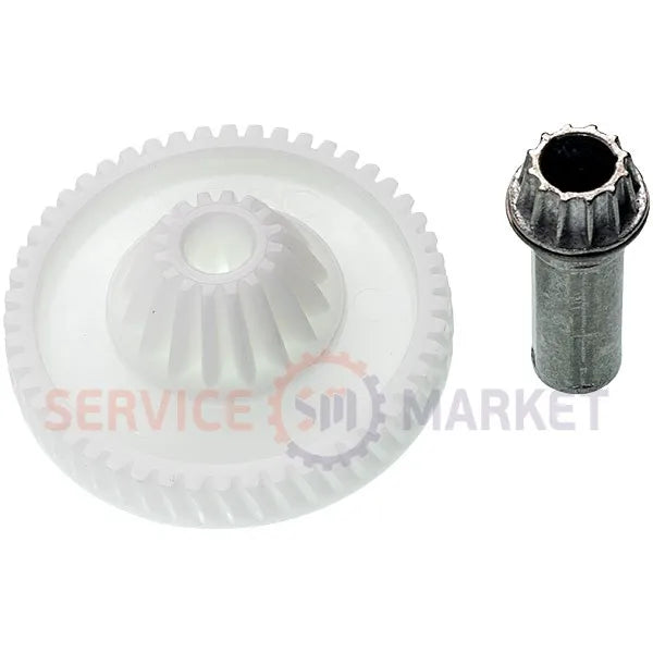 Шестерня з валом м'ясорубки Bosch, Siemens 00152314 00622182 00177498 (06792)