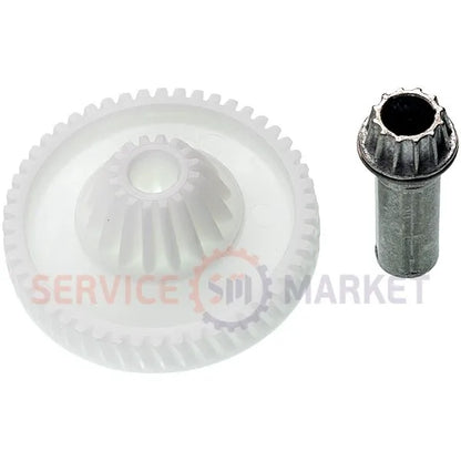 Шестерня з валом м'ясорубки Bosch, Siemens 00152314 00622182 00177498 (06792)