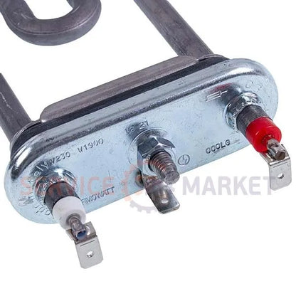 Тэн L175-190 1700-2000W стиральной машины LG, Samsung, Whirlpool, Indesit, Ardo, Electrolux, Zanussi, Ariston без термодатчика/ отверстия