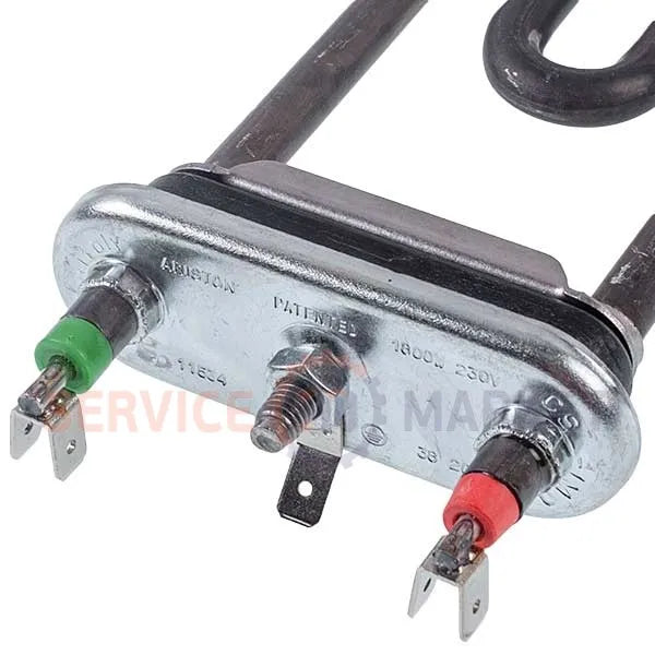 Тэн L175-190 1700-2000W стиральной машины LG, Samsung, Whirlpool, Indesit, Ardo, Electrolux, Zanussi, Ariston без термодатчика/ отверстия