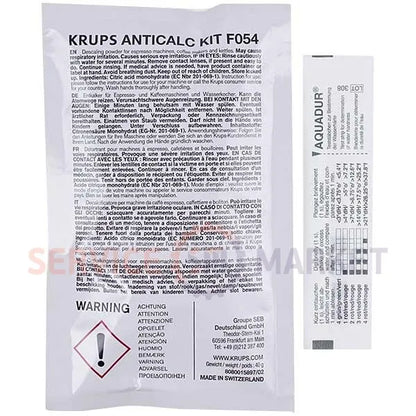 Средство для удаления накипи F054 для кофеварок Krups F054001B 2 упаковки по 40 грамм