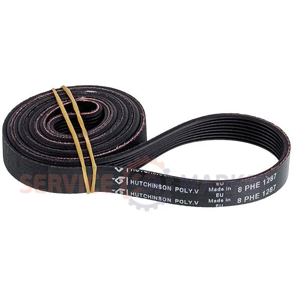 Ремінь 1287 H8 для пральної машини AEG, Rex, Zanker, Privileg, Quell, Zanussi TA 833 V