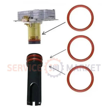 Комплект прокладок O-Ring термоблока для кофеварки DeLonghi 43x35x4mm (3 шт.) оранжевый