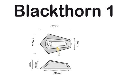 Намет одномісний Highlander Blackthorn 1 Hunter Green (TEN131-HG)
