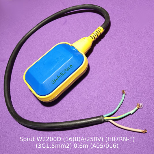 Sprut W2200D (16(8)A/250V) (H07RN-F) (3G1,5mm2) 0,6m (A05/016)