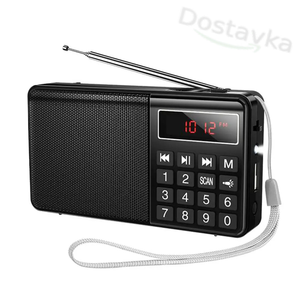 AM/FM радио Hoco HI50 (USB-flash/ Bluetooth speaker/ Фонарик/ LED Display)