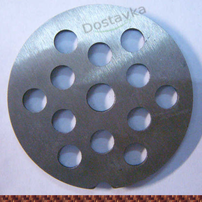 Крупная сетка мясорубки кухонного комбайна Бриз Аксион D54 мм ячейка 7 мм толщина 3,2 мм