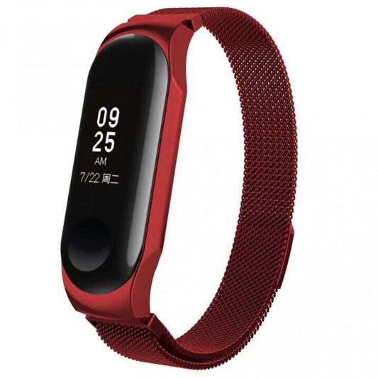 Ремінець Milanese Loop Xiaomi Mi Band 5 6 — Red