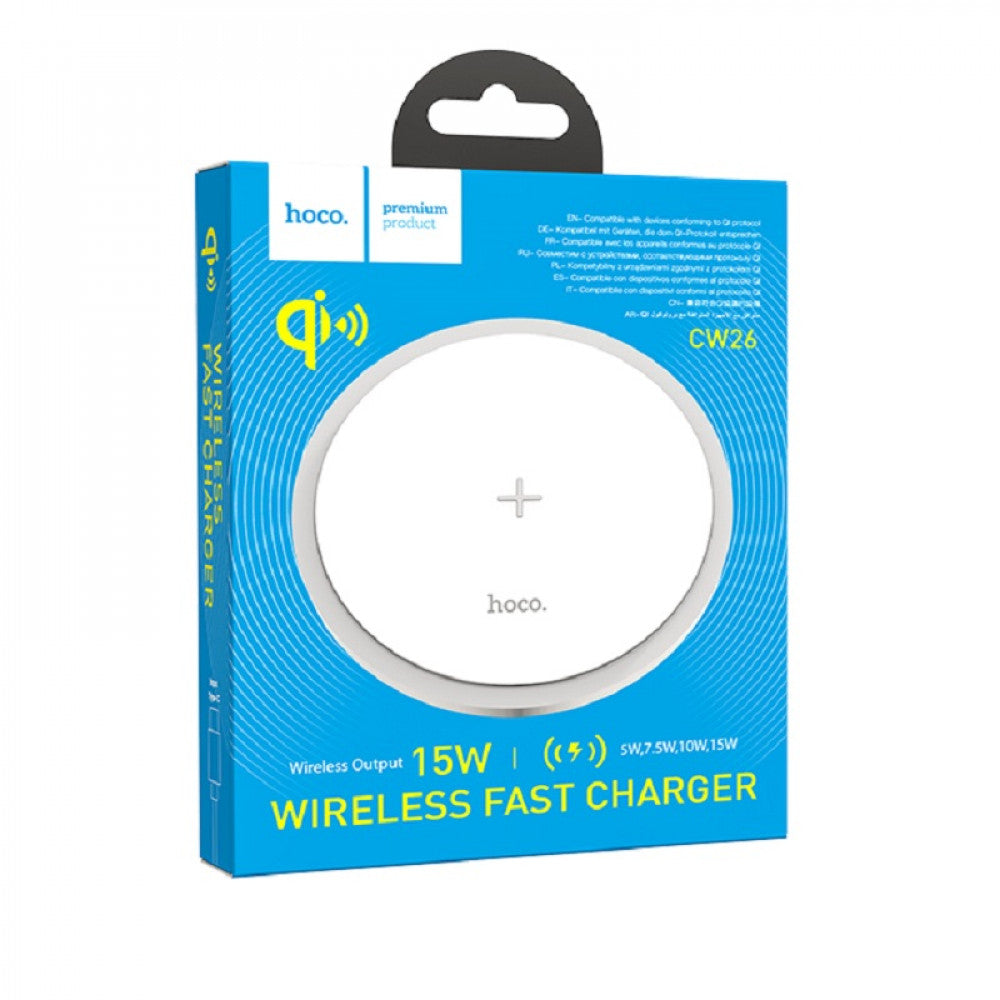 Wireless Charger 15W Hoco CW26 — White
