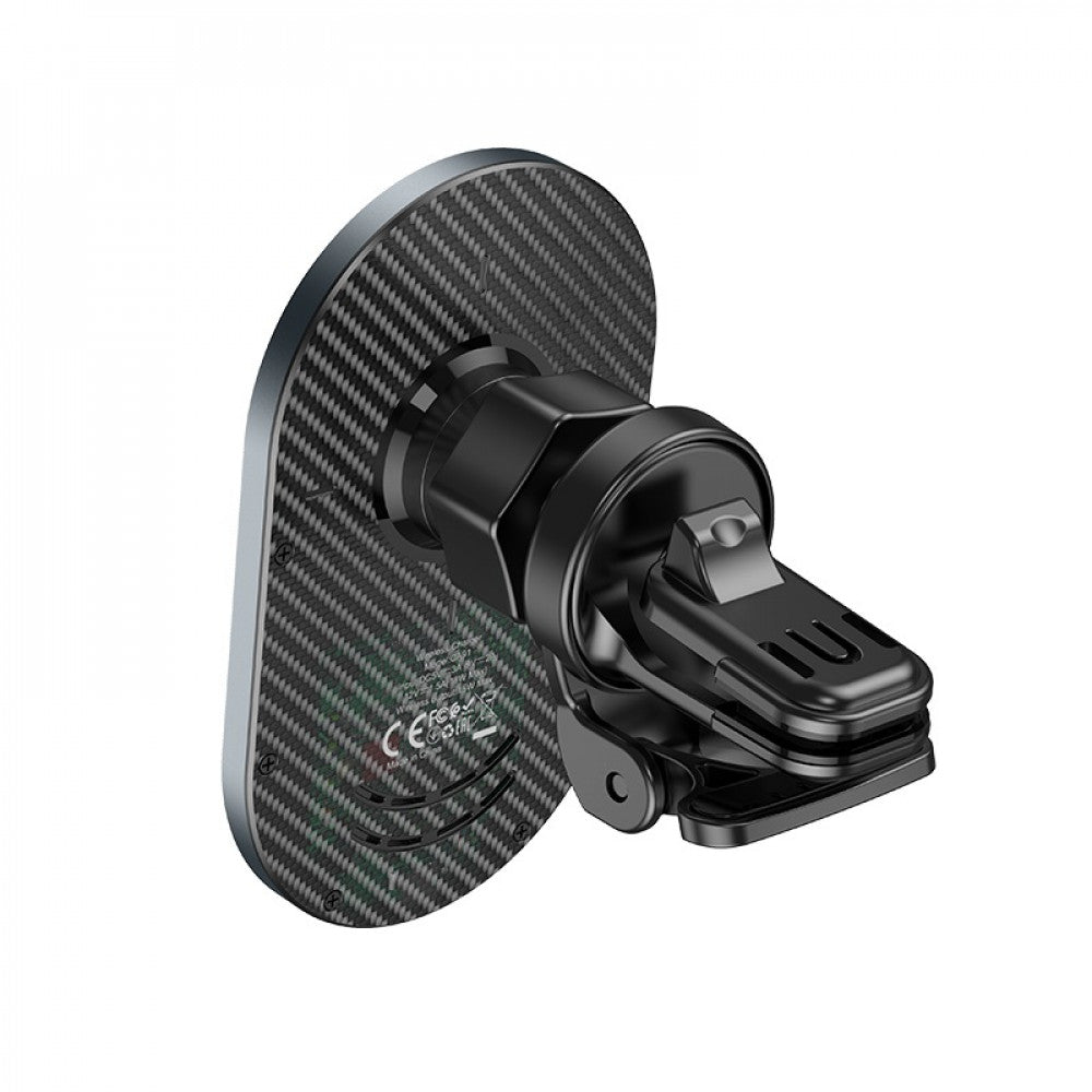 Car Holder — Hoco CA91 Magic magnetic wireless fast charging — gray