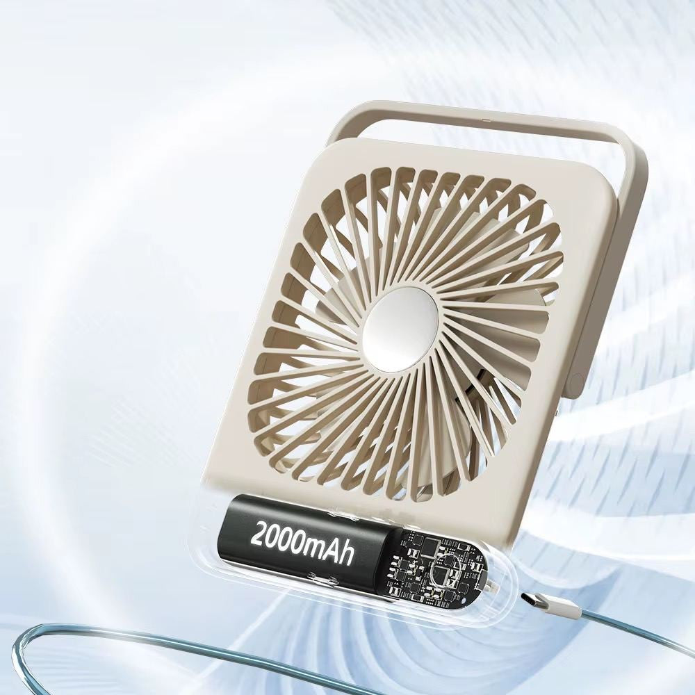 Портативный мини вентилятор L-02 -2000 mAh — Green