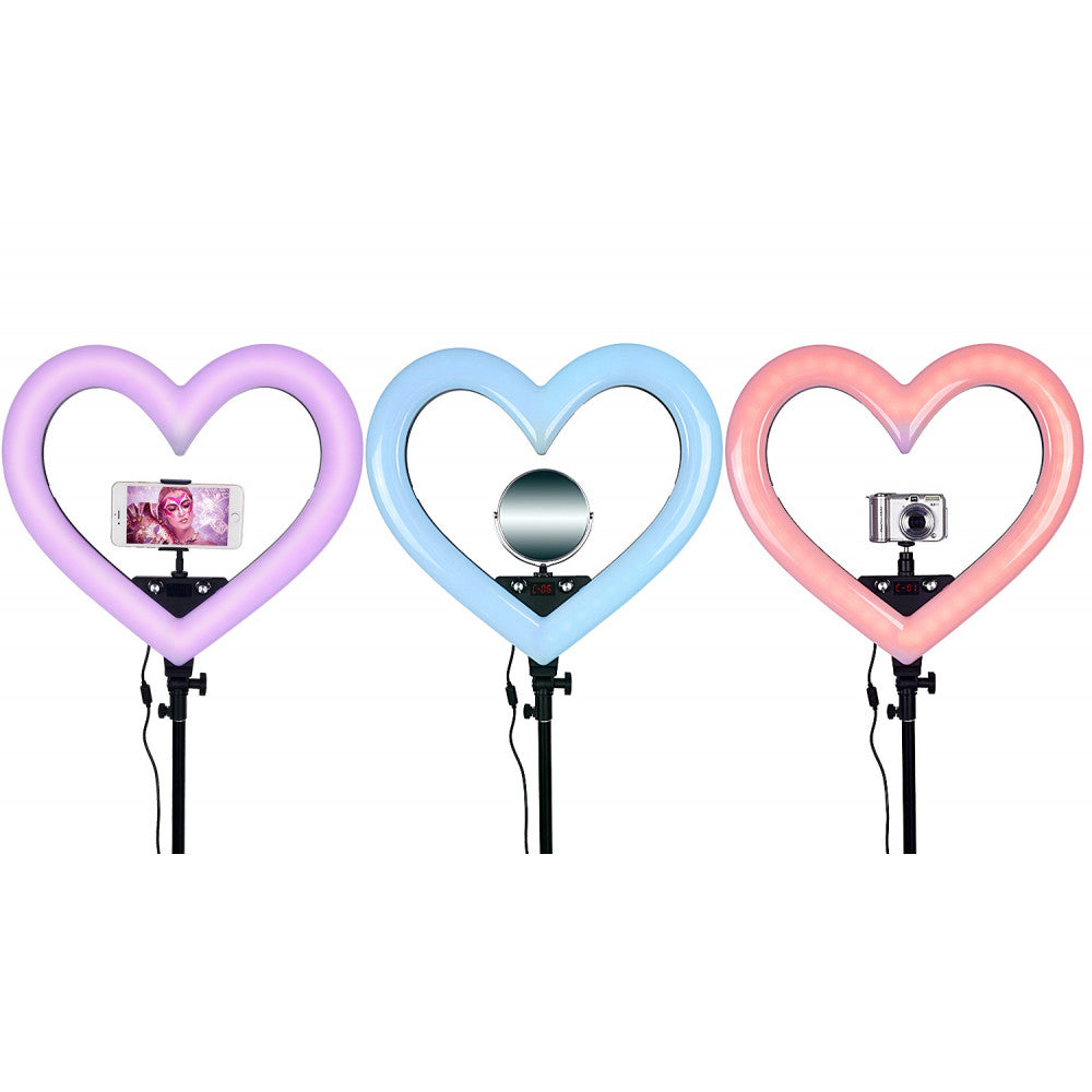 Heart Shaped Light RGB LED 48 cm 19" 268 Lights 68 RGB ZB-48