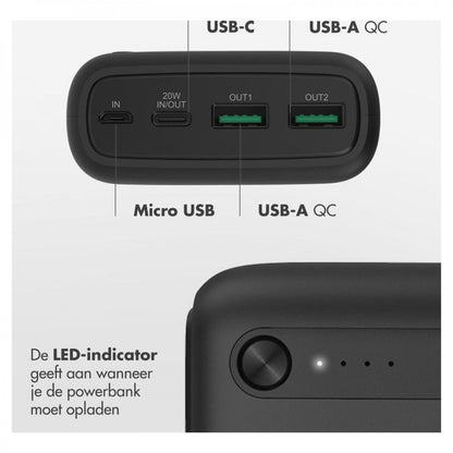 Power Bank 27000 мАч | PD20W — Imoshion — Белый