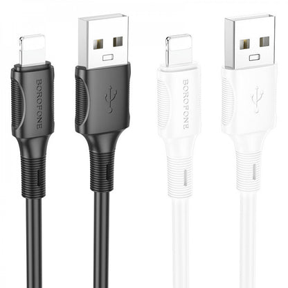 Кабель Lightning 2.4A (1m) Borofone BX80 — White