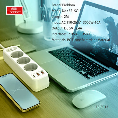 Фільтр живлення 2U | 3P | 1C — Earldom ES-SC13