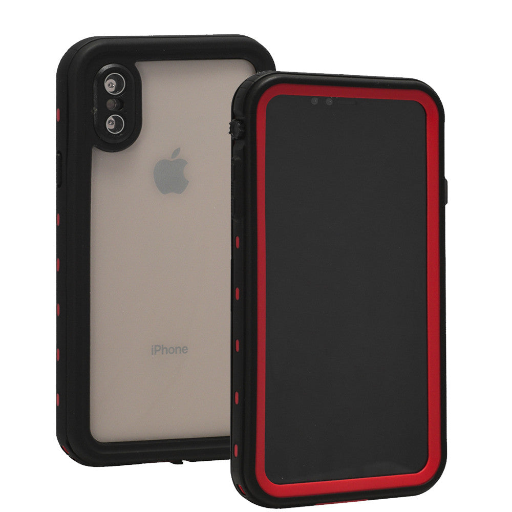 Waterproof TPU Case iPhone Xs Max — Red