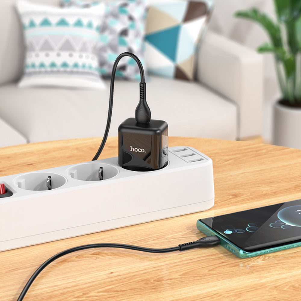 Зарядное устройство Home Charger 30W PD C to C Cable (1m) Hoco N32 Glory