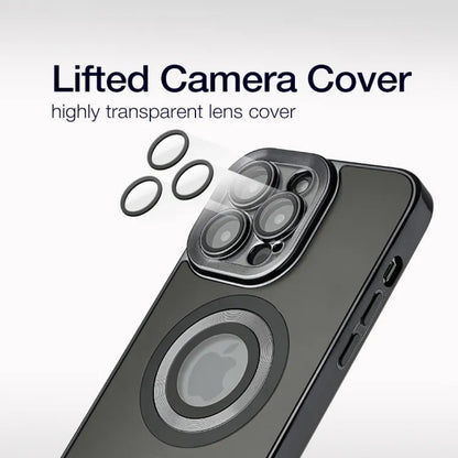 Накладка Чохли Electroplate Matte Case With Magsafe iPhone 15 Pro — Dark Blue