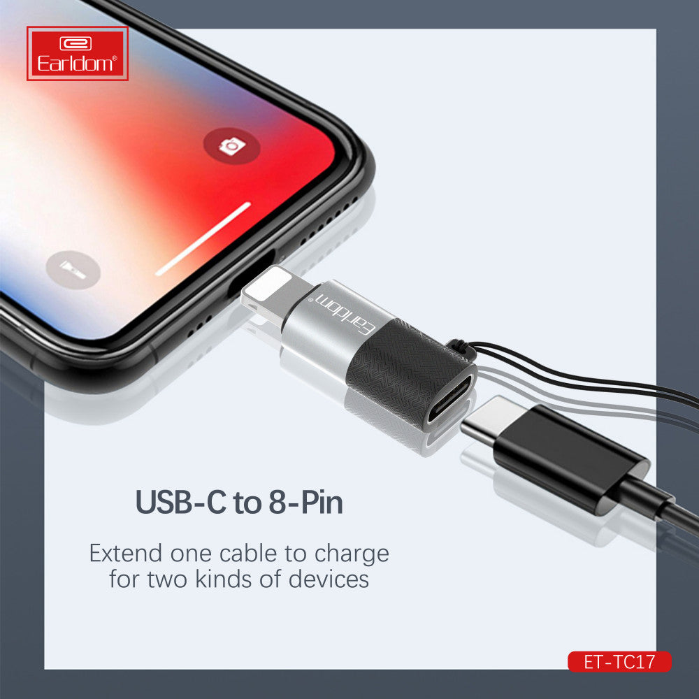 Adapter Lightning To USB C Earldom ET-TC17