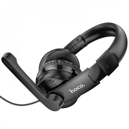 Gaming Headset 3.5mm &amp; USB - Hoco W103 - Black
