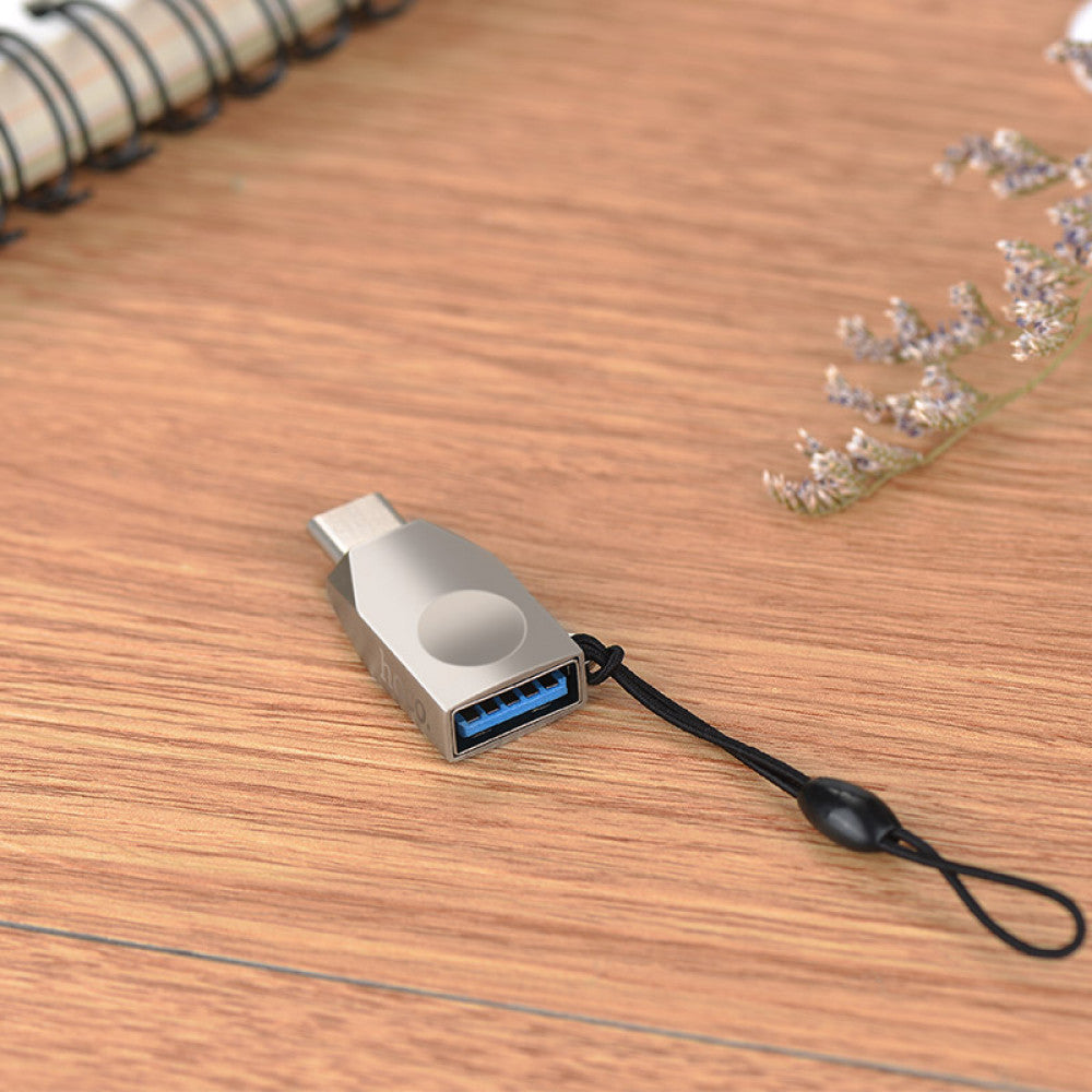 Adapter USB C To USB Hoco UA9 Pearl Nickel