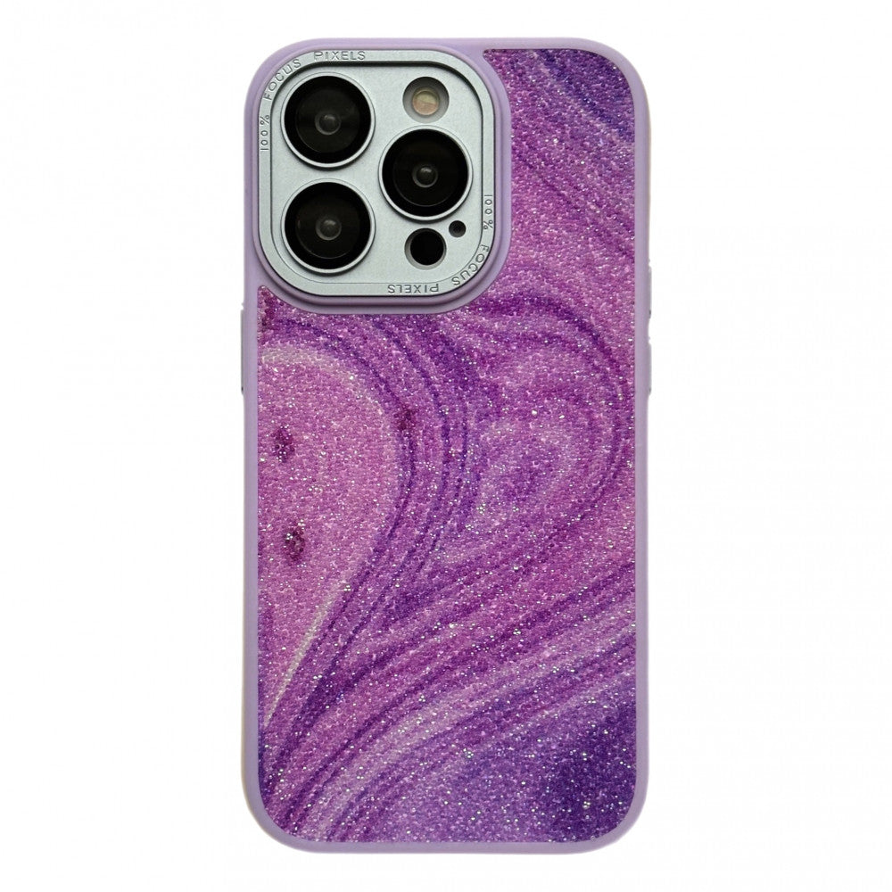 Glitter Marble Case iPhone 11 — Lilac