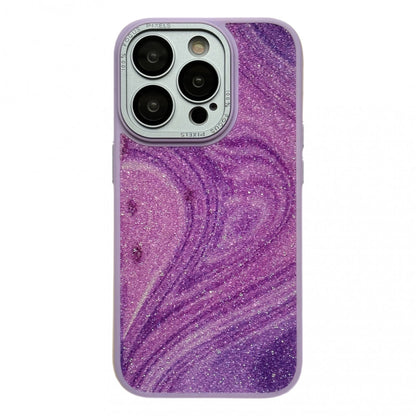 Glitter Marble Case iPhone 11 — Lilac