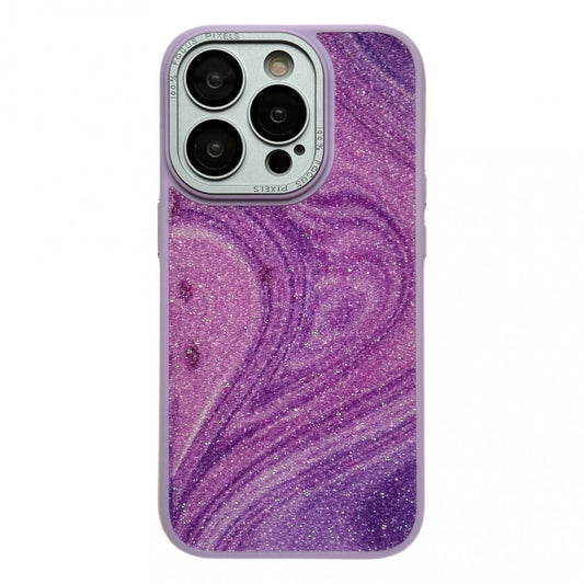 Glitter Marble Case iPhone 11 — Lilac