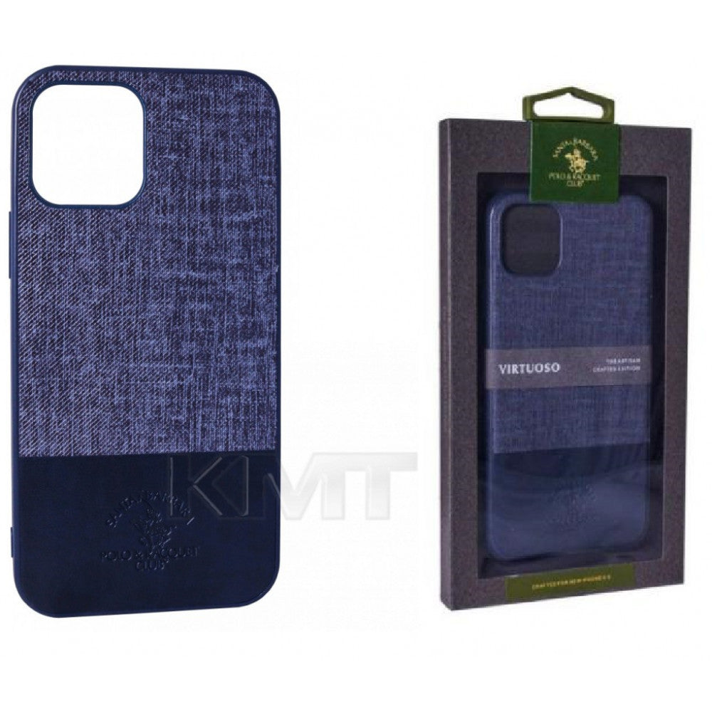 Polo Virtuoso Leather Case iPhone 13 6.1"  — Navy Blue