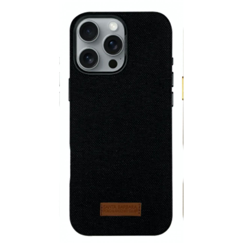 Polo Leonard Leather Case iPhone 16 — Black