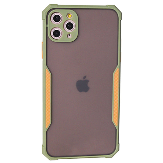 Matte TPU Plastic Case with frame  — iPhone 11 Pro Max — Khaki