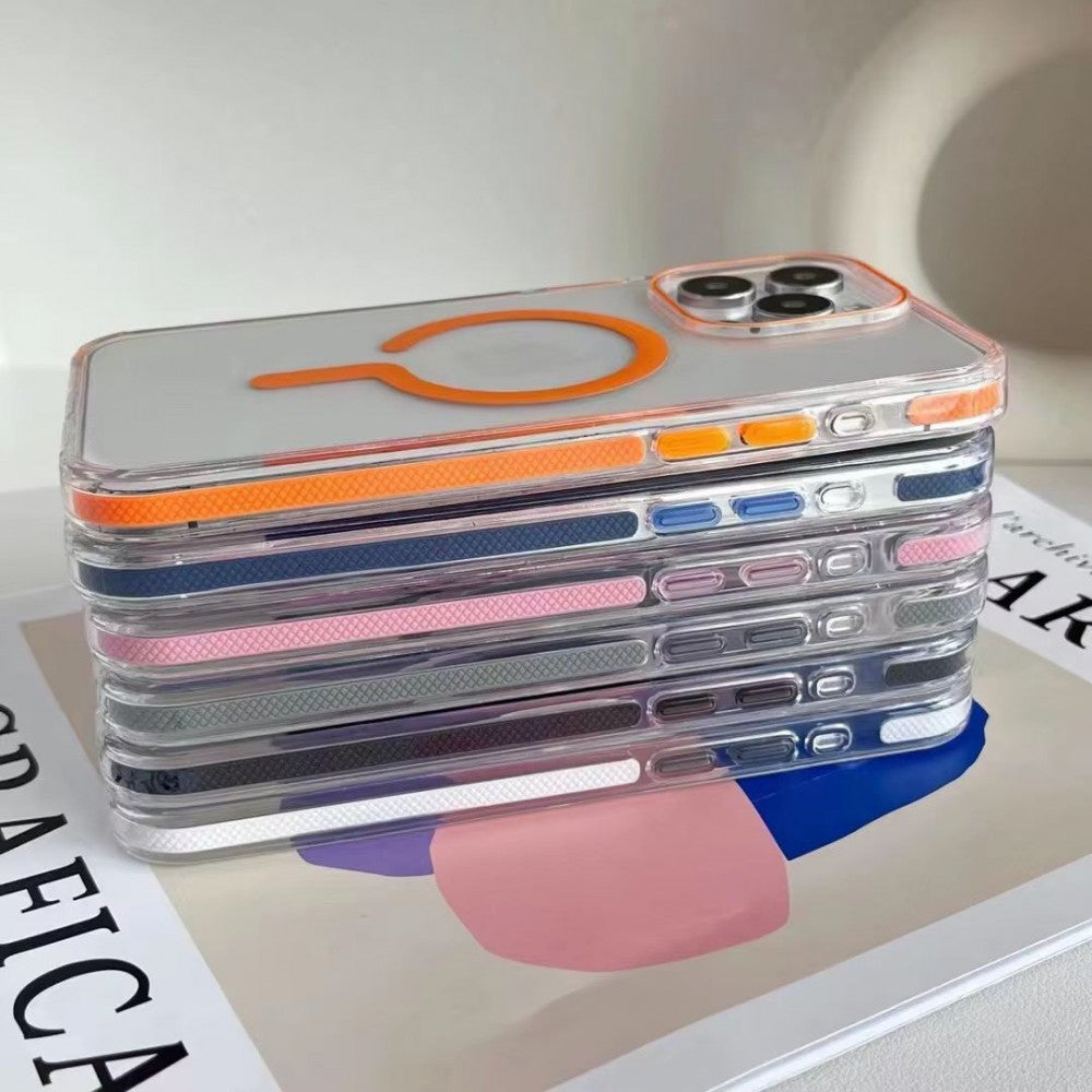 Colorful Case with MagSafe iPhone 15 Pro Max — Grey