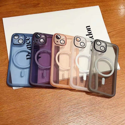 Накладка Чохли Strong Color Case with MagSafe iPhone 14 — Black