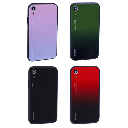 Накладка Чохли Gradient Glass Case iPhone Xr - Black