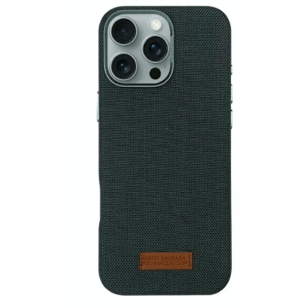 Polo Leonard Leather Case iPhone 16 Pro Max — Grey