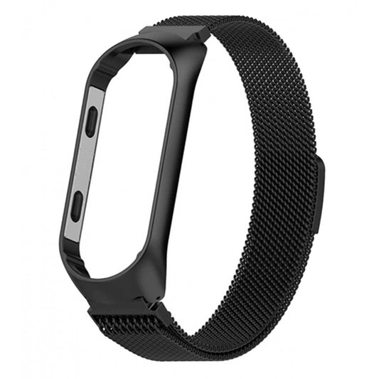 Ремінець Milanese Loop — Xiaomi Mi Band 3 ; 4 — Black