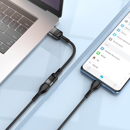 Adapter USB A To USB C — Hoco U107 — Black