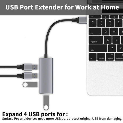 USB C HUB To 4 USB 4 PORT HUB 3.0