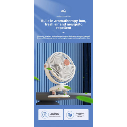 Портативный мини вентилятор M9 White