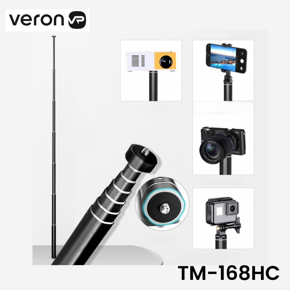 Monopod Tripod | 1.20m | Holder & Case | Veron TM-168HC