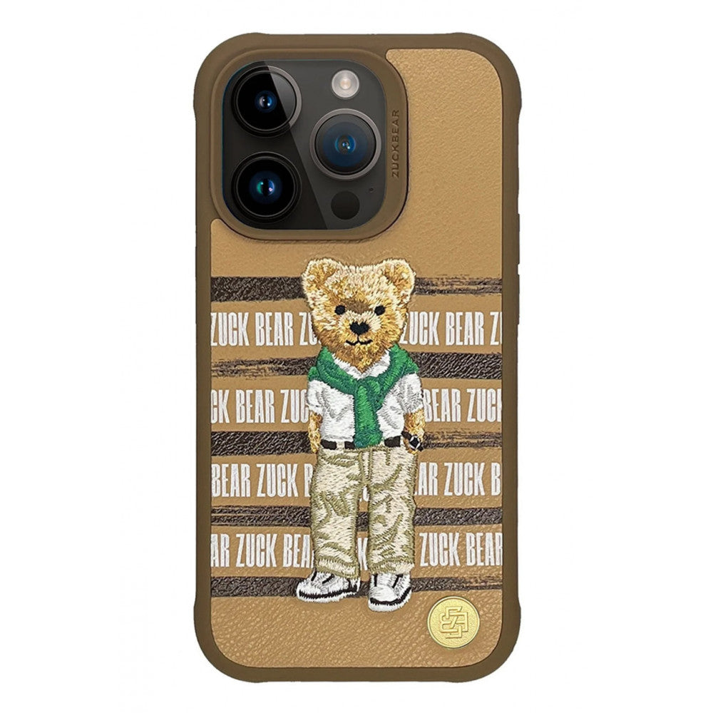 Накладка Чехлы Polo San Francisco Fortune Leather Case iPhone 17 Pro — Golden State Bear
