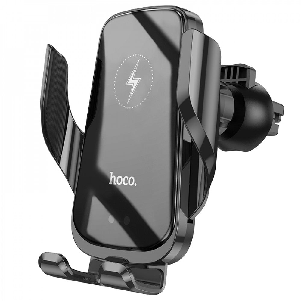 Car Holder — Hoco CA202 Plus Enlightener infrared induction wireless charing — black