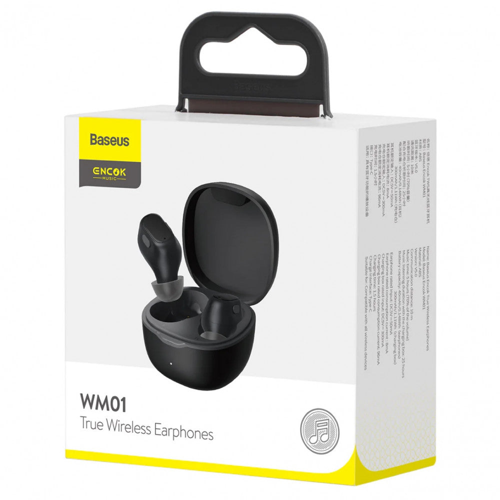 Bluetooth гарнітура TWS — Baseus (NGTW2400) EncokWM01 — NGTW240006 Green