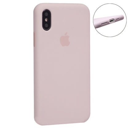 Original Silicone Case Full Size iPhone X ; XS — Pink Sand (19)