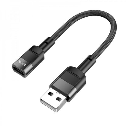 Adapter USB A To USB C — Hoco U107 — Black