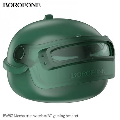 Bluetooth гарнітура TWS — Borofone BW57 Mecha — Green