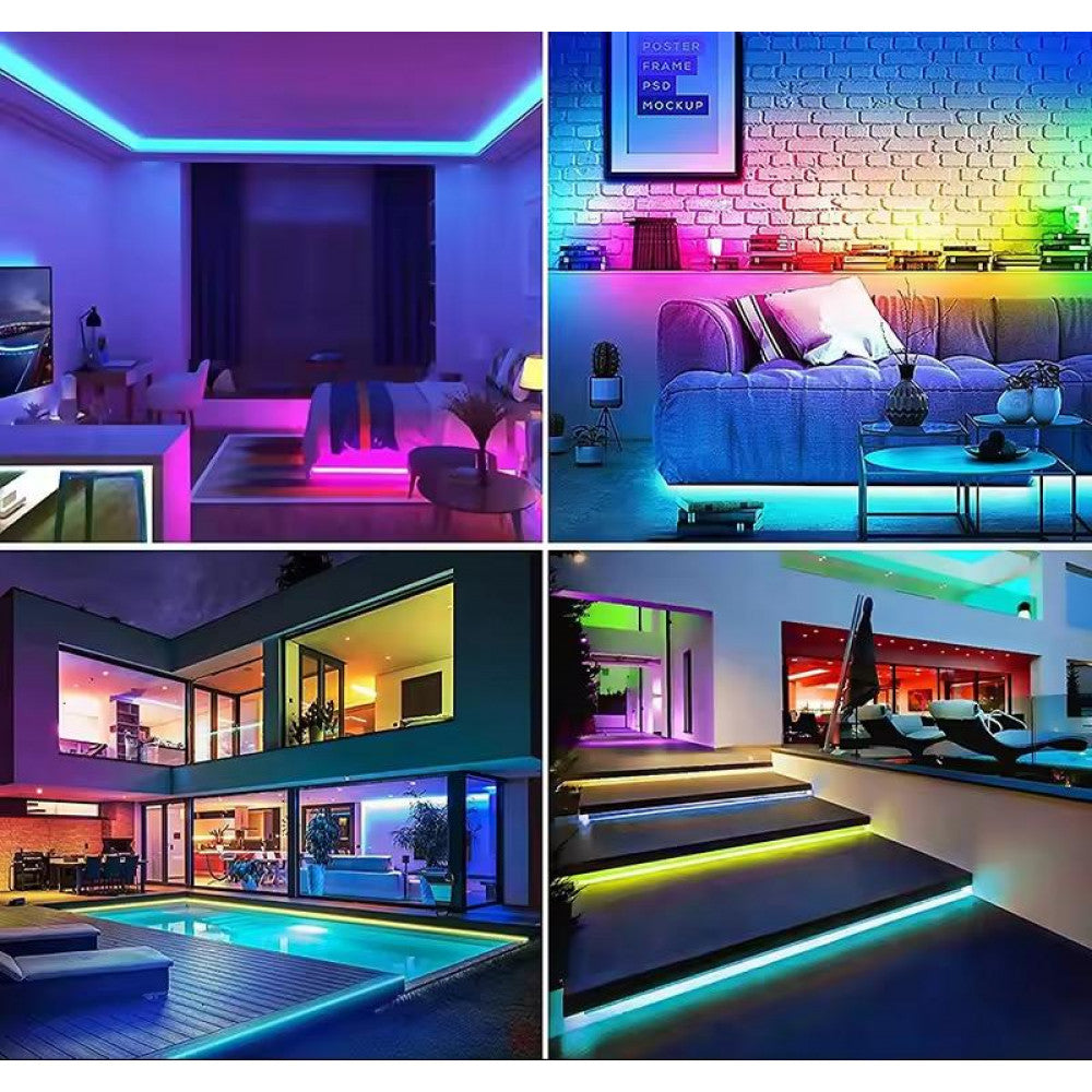 LED лента RGB Neon Rope 5м c пультом IP67