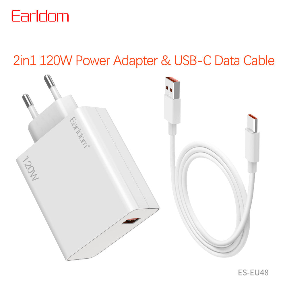 Home Charger | 120W | 1U | USB C Cable (1m) — Earldom ES-EU48