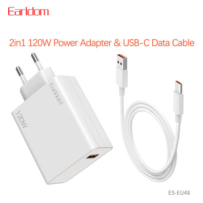 Home Charger | 120W | 1U | USB C Cable (1m) — Earldom ES-EU48