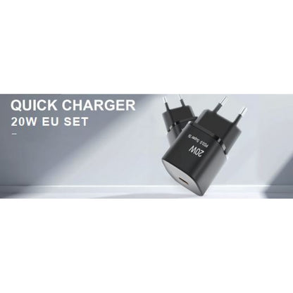 Home Charger | 20W | QC3.0 | Type C To Type C Cable (1m) — Veron TC-099